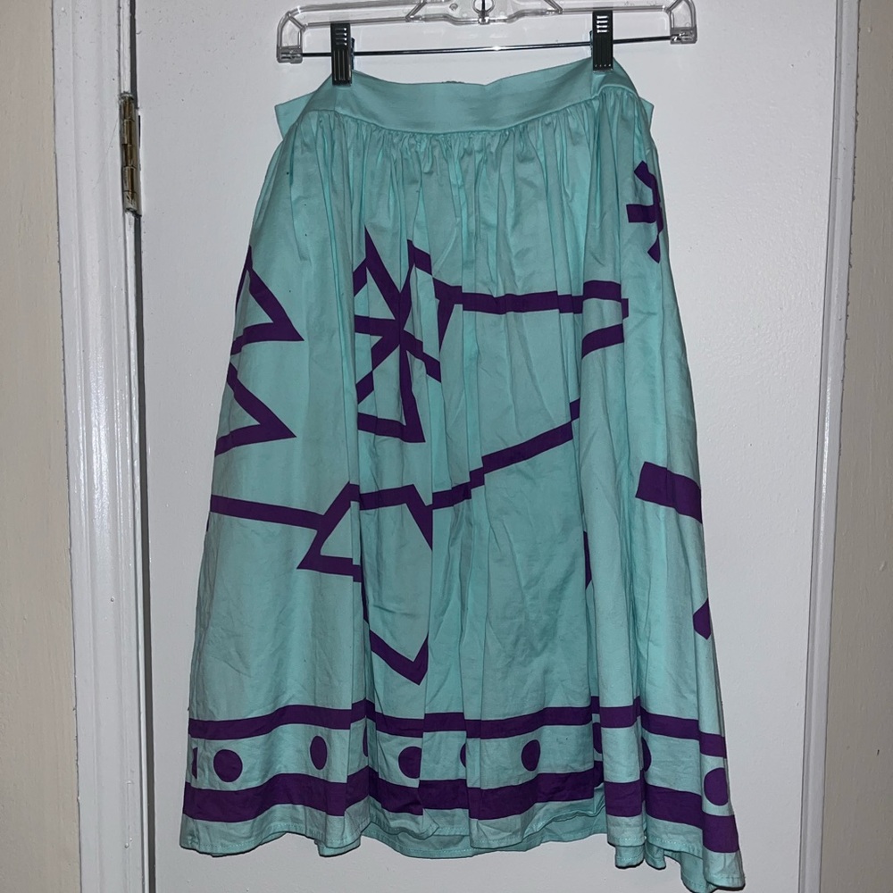 Disney dress shop Alice in wonderland blue teacup skirt size L
